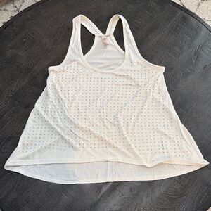 No Boundaries White Studded Tank Top